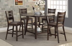 Parkside 60 in Round Tall Table with Drop Leaves