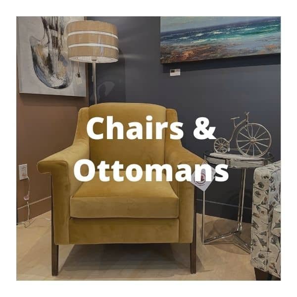 chairs and ottomans