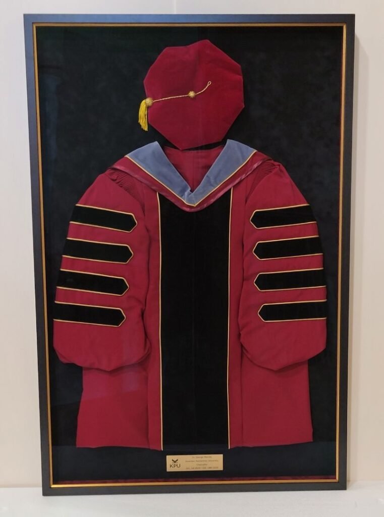 custom framed cap and gown