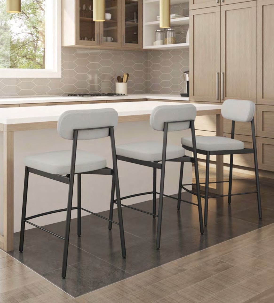 condo living with amisco stools