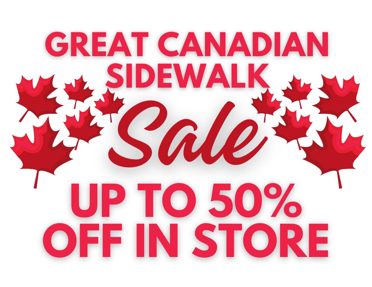 Sidewalk Sale Sign Sidewalk Sale Sign